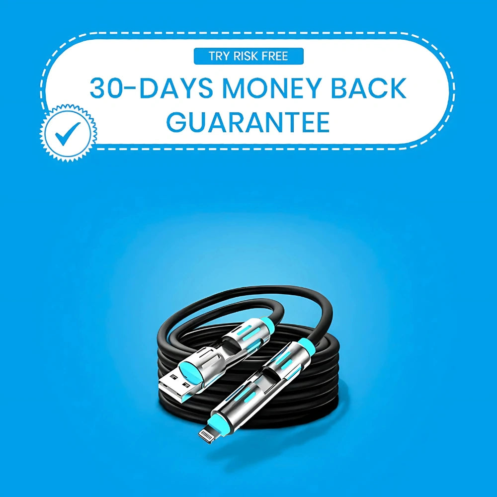 كابل شحن USB متعدد 4 في 1