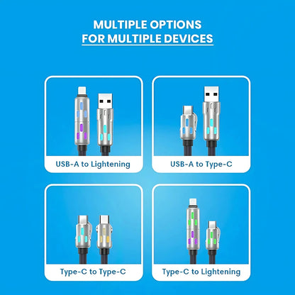 كابل شحن USB متعدد 4 في 1
