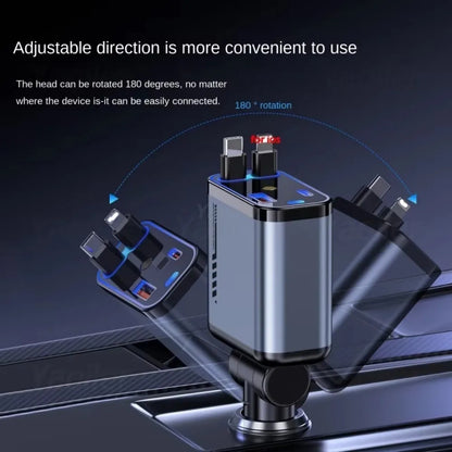 5-in-1 Super Fast Car Charger 66W