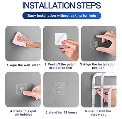 No-Drill Screwless Wall Hooks